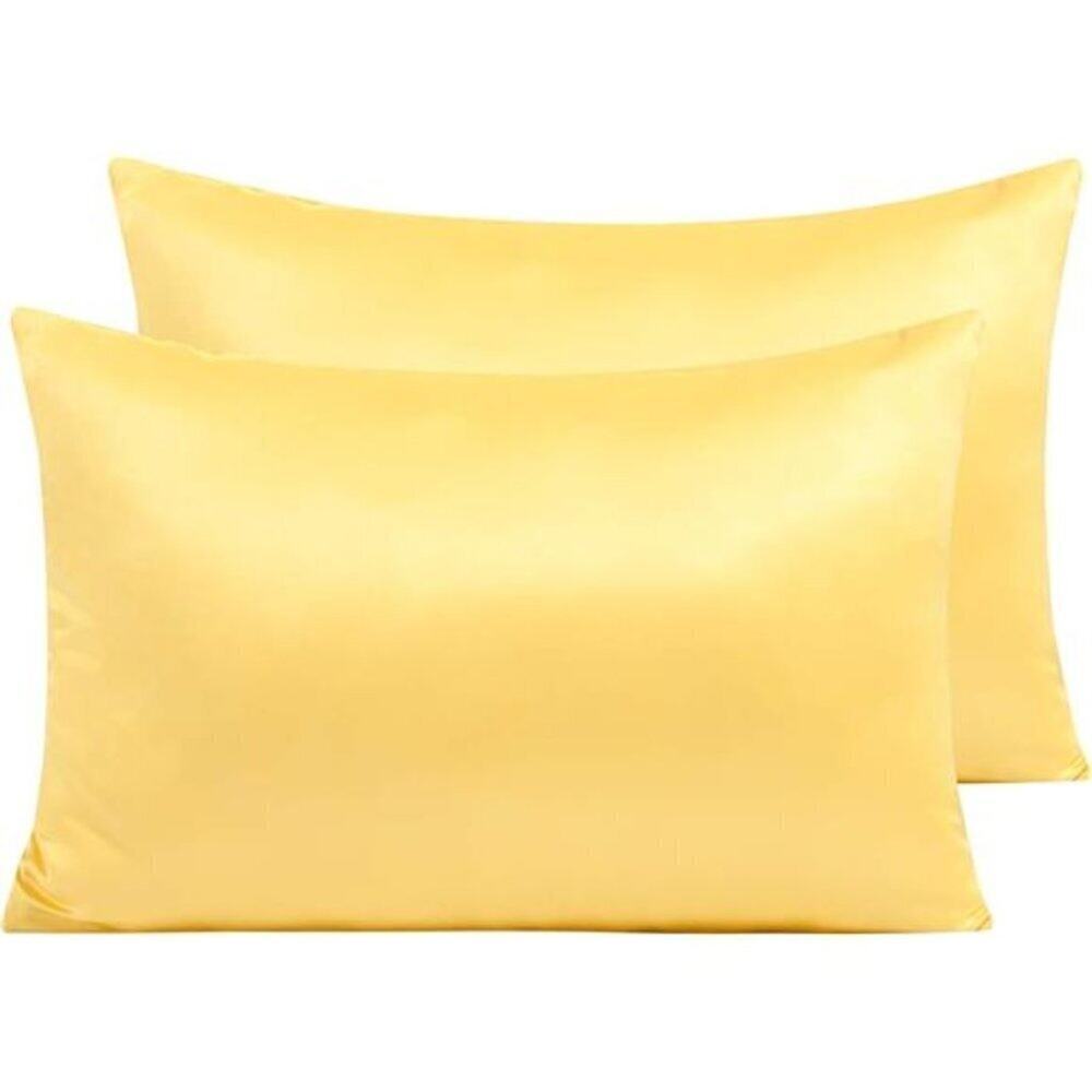 👉 Satin Pillow Cases for Hair& Skin Luxury Queen Hidden Zipper 20x30 Inches